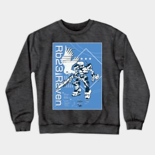 Armored Core Rb23 Raven Blueprint Crewneck Sweatshirt